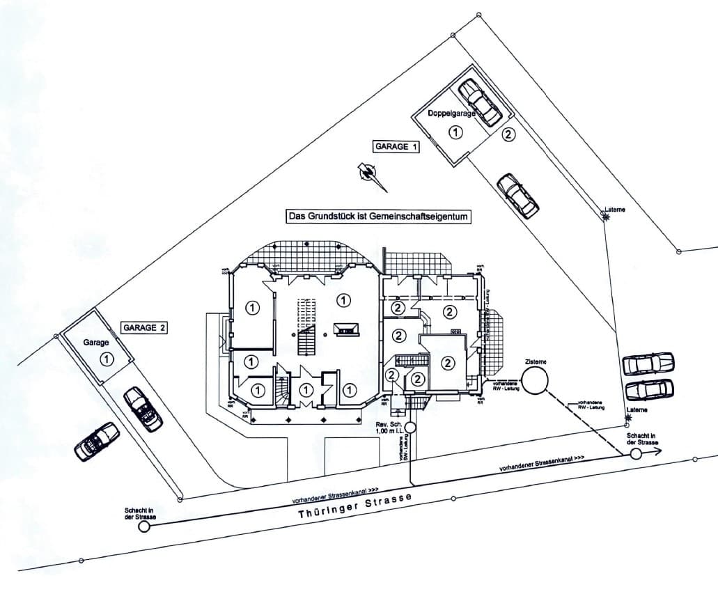Flächenplan Grundstück