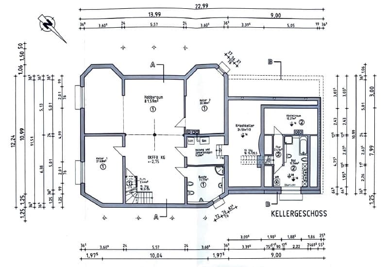 Grundriss Kellergeschoss
